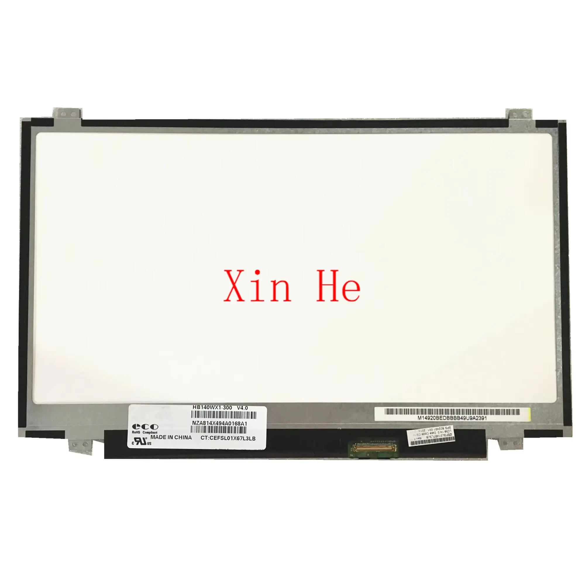 HB140WX1-300 HB140WX1-400 HB140WX1-500 LP140WH2-TLL1 LP140WH2-TLM1 Laptop Screen 1366*768 40 Pins