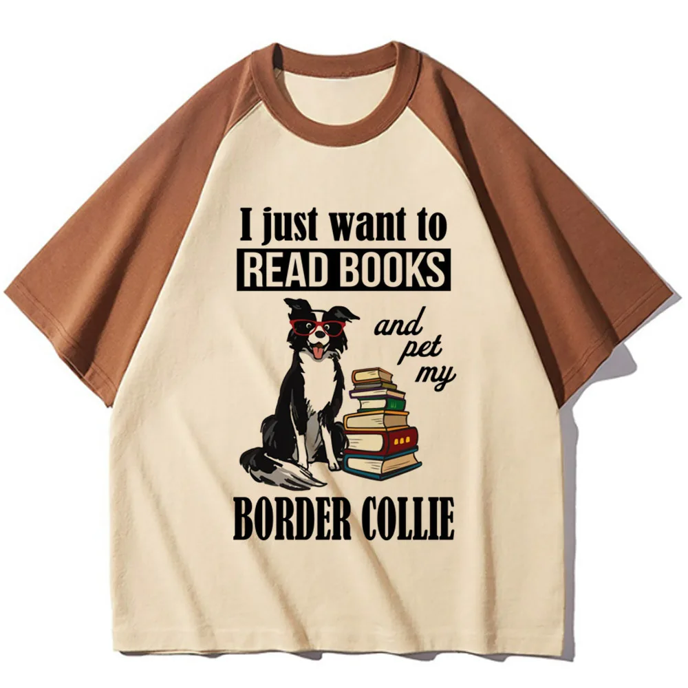 Border Collie t shirt women streetwear Tee girl designer anime comic clothes