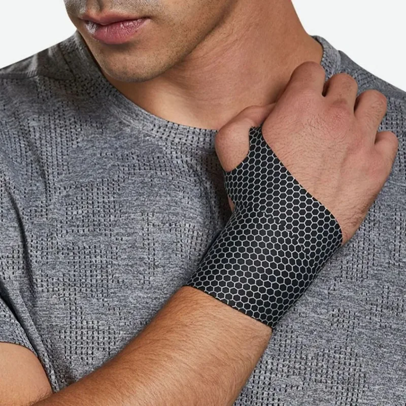 

Anti Sprain Tendon Sheath Protection Sweat Absorbing Basketball Sports Wrist Strap Thin Compression Strap Badminton Yoga