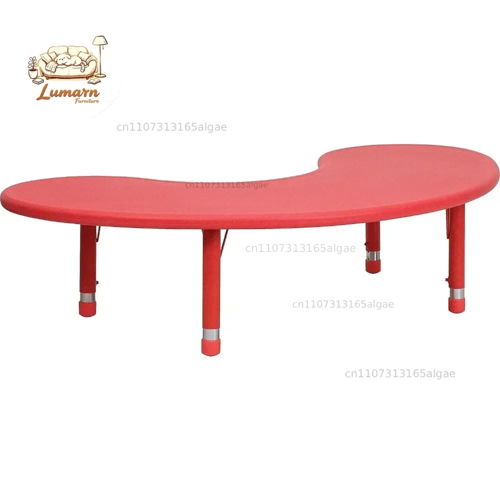 #For Half-Moon Adjustable Height Preschool Activity Table for School/Home, Plastic Classroom Activity Table for Kids&