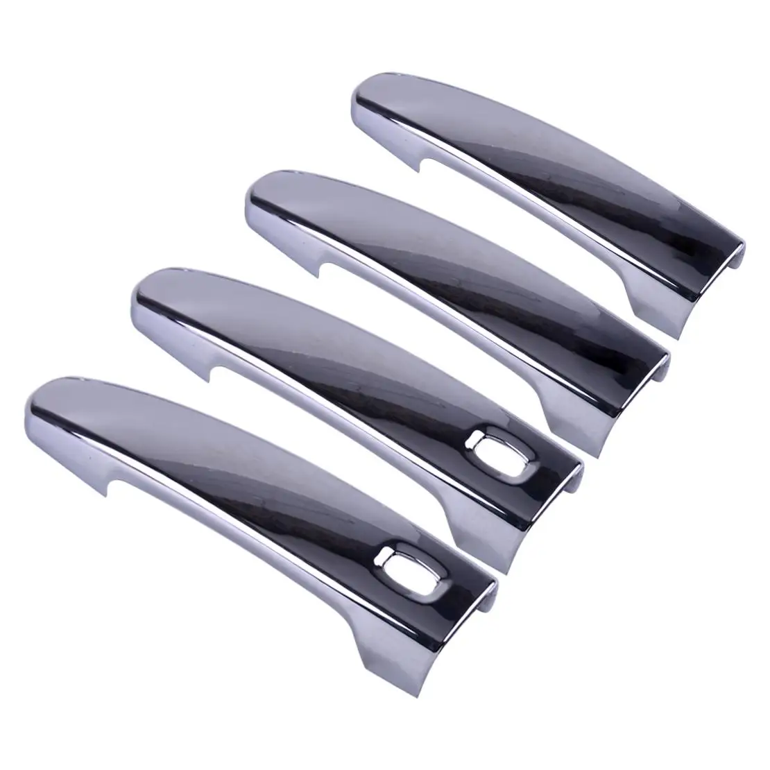 Self-Adhesive Exterior Side Door Handle Cover Trim Handle Bezel Smart Keyless Chrome ABS fit for Chevrolet Equinox SUV 2018-2023 - view 3