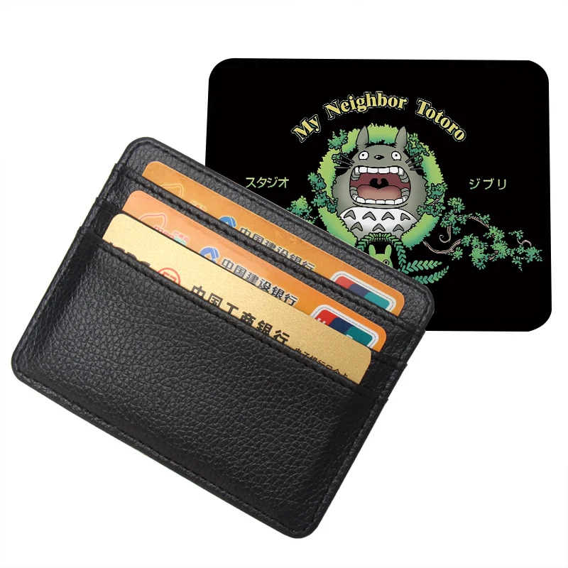 My Neighbor Totoro Purses Ultra Thin Mini Business Bank Credit Card Holder Wallet Women Small Coin Cards Cover Pouch Case Bag