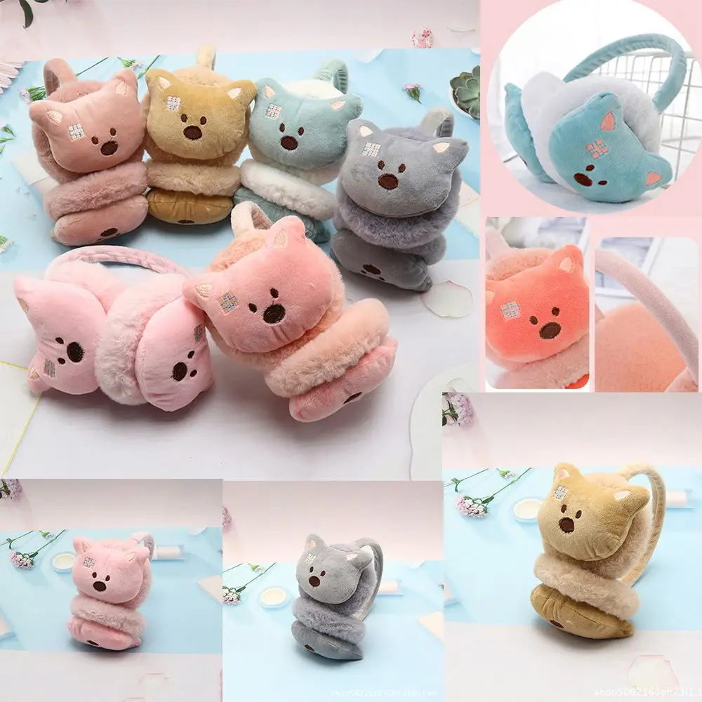 Gift Cartoon Bear Cold protection For  Children Ear Protection Winter   Earmuffs Warm  Earlap