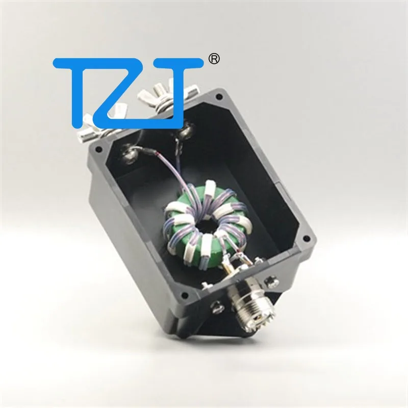 TZT BASICQWW QRP Balun CWQ-200002S/CWQ-200002SC S-Wing 4:1 200W Current Balun Shortwave Antenna Balun 1.8-54MHz 200ohms