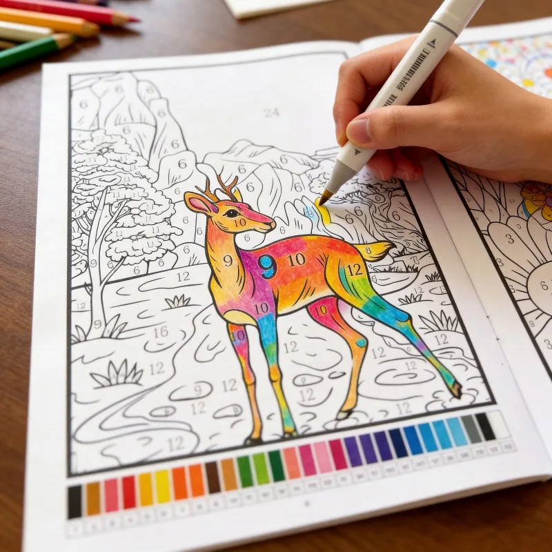 An Adult Coloring Book A Stress-relieving Painting Book for Adults Featuring 32 Plant and Animal Patterns An Ideal Artistic Gift