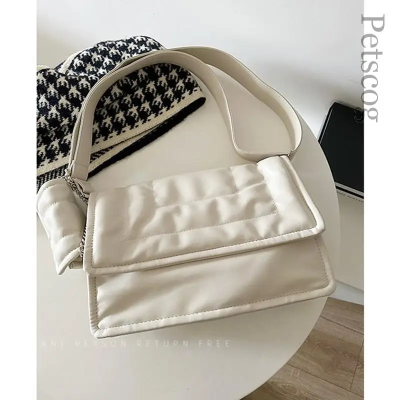 Imagem -05 - Bolsa de Ombro Feminina de Couro Macio Grande Capacidade Mensageiro Bolsa Shopper Bolsa de Viagem Senhora Moda Branco Bolsas de Ombro com Carteira