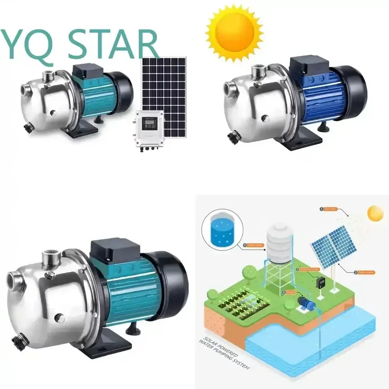 High Head Surface Water Solar Jet Pump for AC DC Irrigation Agriculture