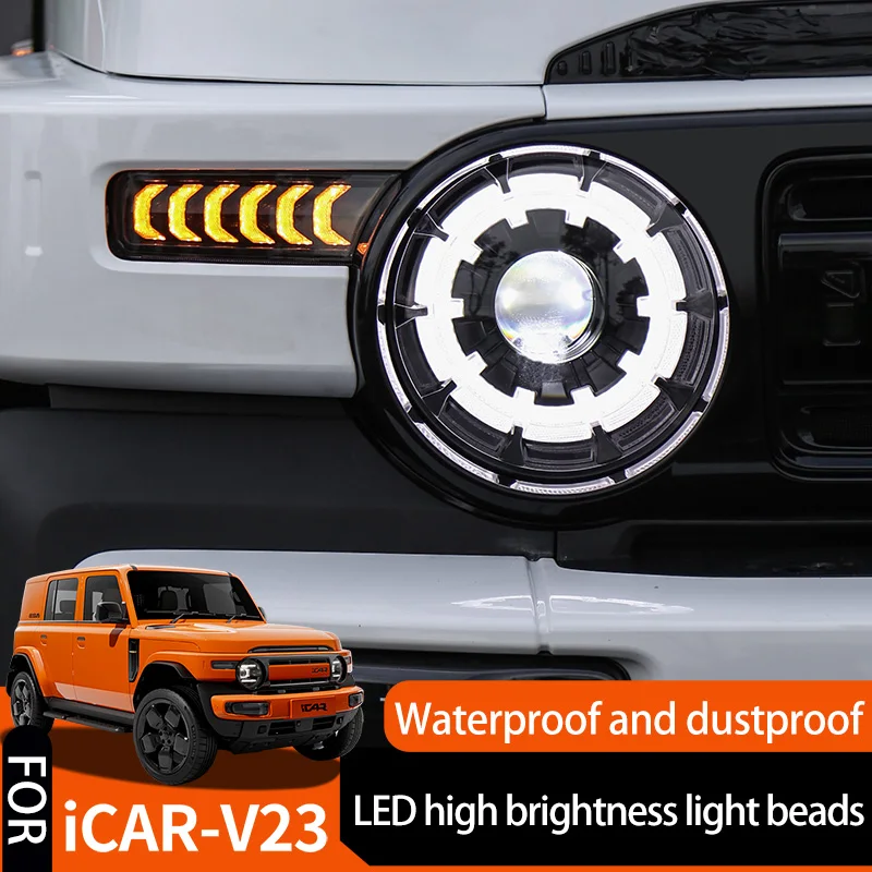 High Quality Chery Icar V23 Headlight Assembly LEDHead Light Auto DRL Headigh Head Lamp Automotive Lighting System