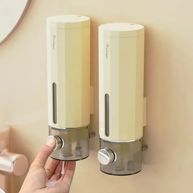 Wall Mounted Soap Dispenser Hole-less Hand Sanitizer Wall Mounted Dispenser Home Hotel Shower Gel Shampoo Cartridge