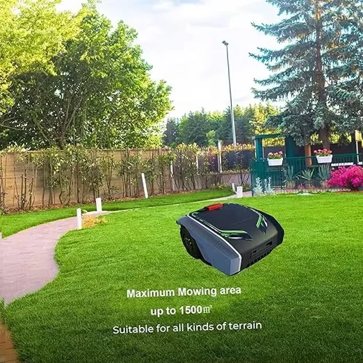 AKX New Intelligent Satellite Navigation Robotic Lawn Mower Self-Propelled Cordless Automatic Remote Control Cutting DIY Graders