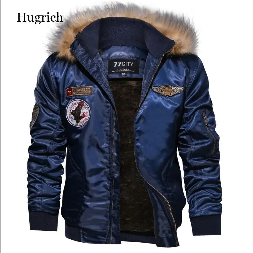 Winter Military Bomber Jacket Men Air Force Army Tactical Jacket Warm Wool Liner Outerwear Parkas Hoodie Pilot Coat M-4Xl