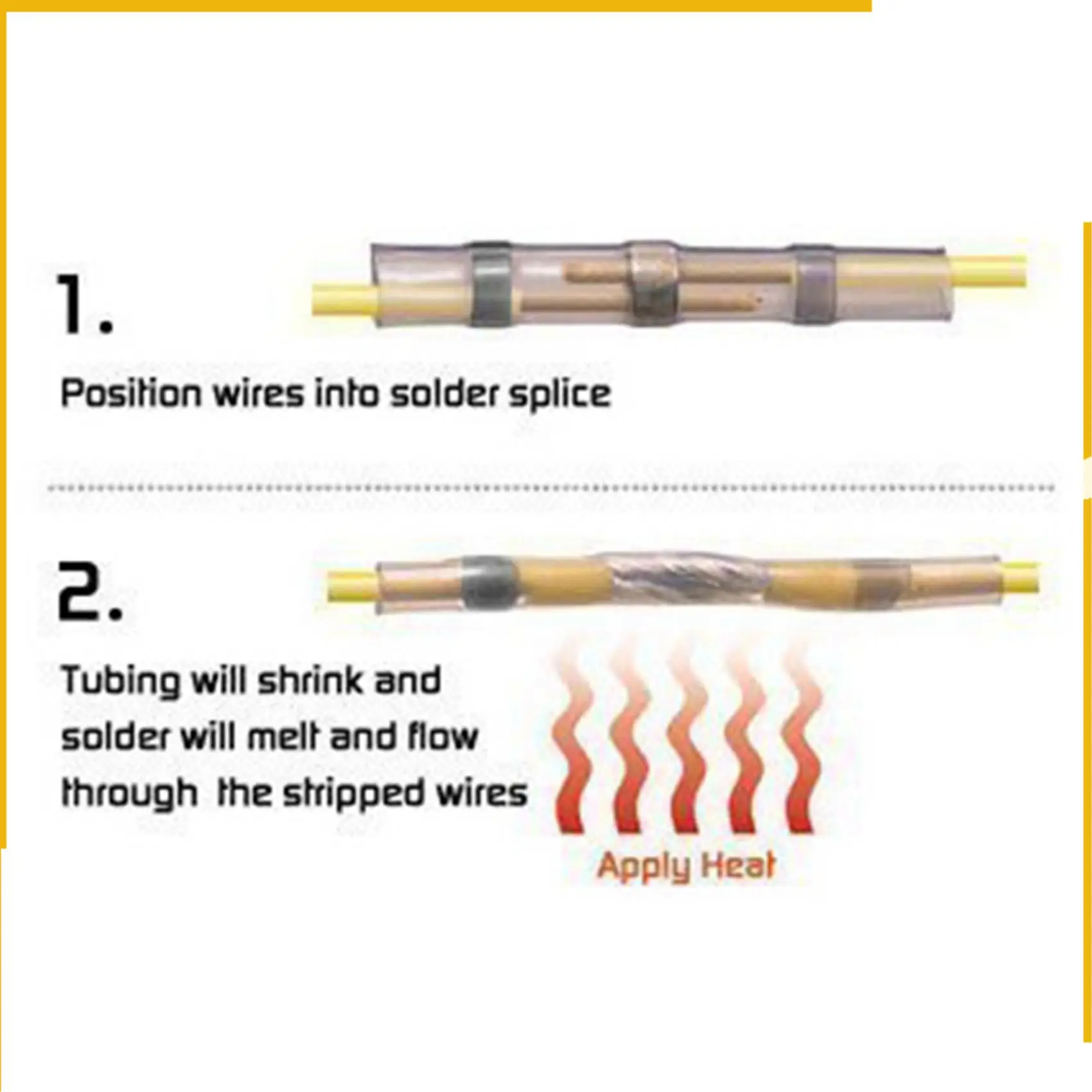 

A92P 150Pcs Solder Seal Wire Connector Sopoby Solder Seal Heat Shrink Butt Connectors Terminals Copper