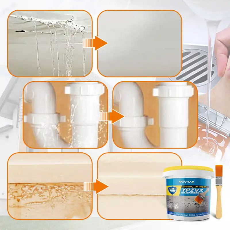 Transparent Waterproof Adhesive Seal Liquid Interior And Exterior Walls Bathroom Waterproof Coating Roof Leak Repair Materials