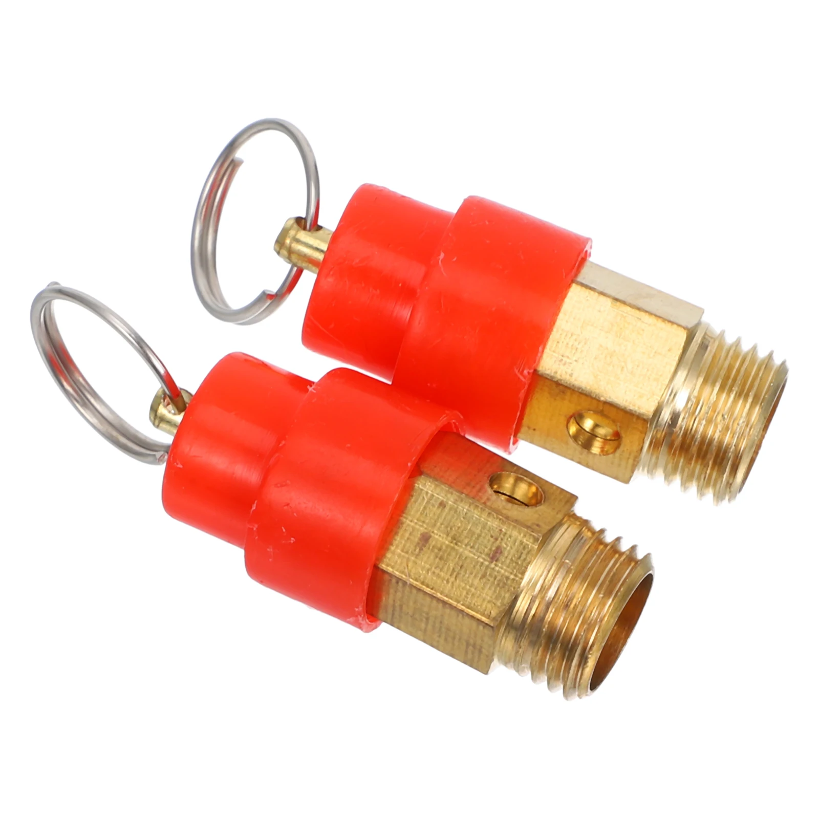 

2Pcs Safety Valve Air Compressor Pressure Relief Brass Easy Installation Durable Multifunctional Check Exhaust