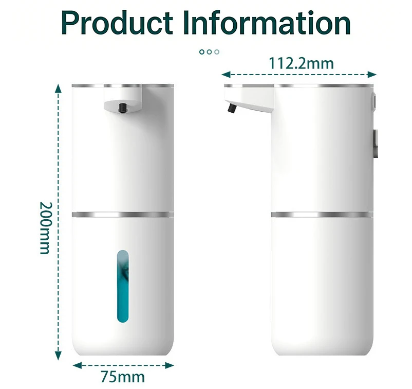 USB Charging Automatic Induction Foam Soap Dispenser 4-Level Touch-Free Electric Hand Washing Machine For Hotels
