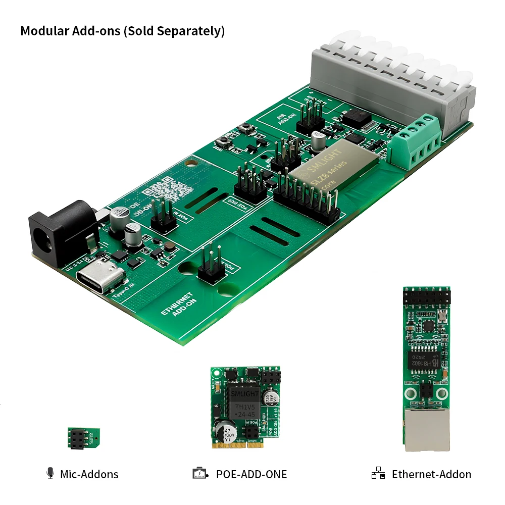 WS2811 WS2812B WS2815 RGBIC LED Strip Light A1-SLWF-09 WIFI LED Controller WLED Ethernet PoE Audioreactive Home Assistant
