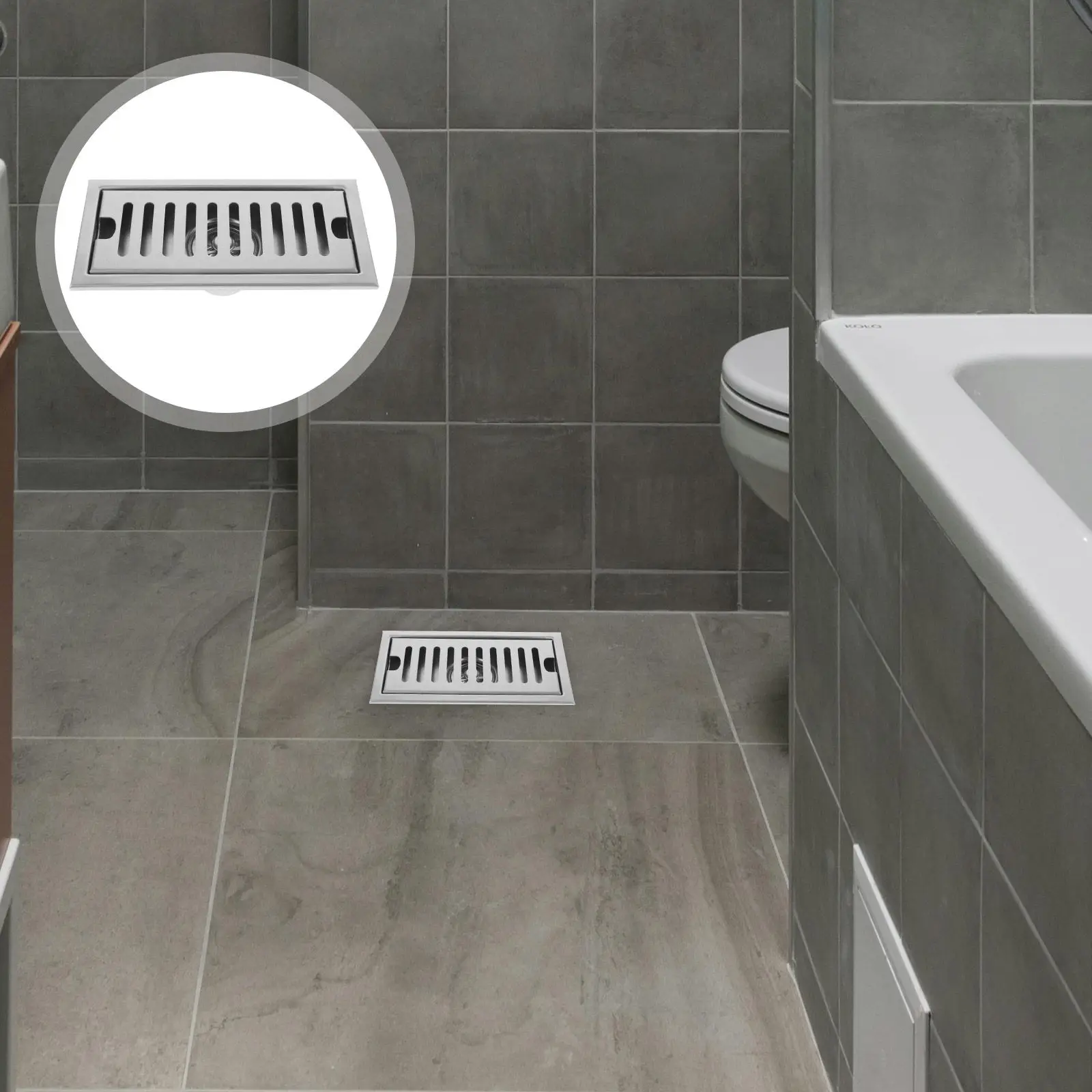 Stainless Steel Floor Drain Cover Hair Catcher for Shower Bathtub Bathroom Kitchen Laundry Room Basement Garage Fast Drainage No