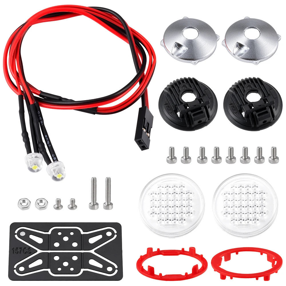 AXSPEED 1Set LED Lichter Scheinwerfer Scheinwerfer für TRX-4 TRX-6 Axial SCX10 90046 Wraith 1/10 RC Auto Dekoration Teile Zubehör – Detail 36