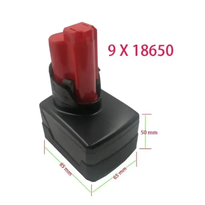 Leiterplatte schale m12 Batterie Kunststoff gehäuse für Milwaukee 12V 10,8 V 3,0 Ah 6,0 Ah 9,0 Ah 48-11-1, 0 Li-Ionen-Batterie kasten gehäuse