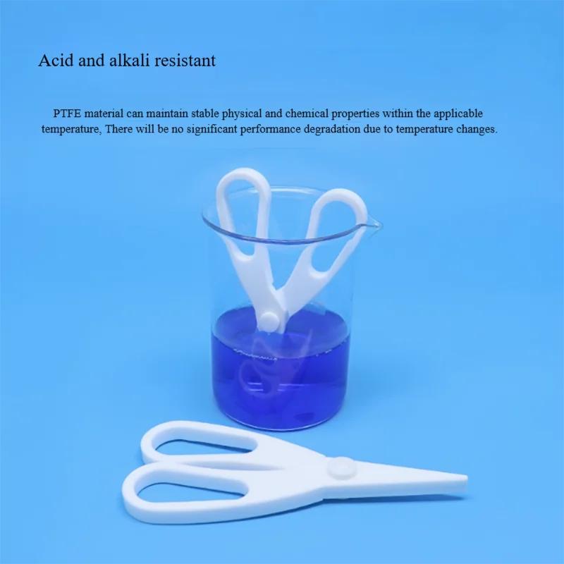 Tetrafluoro scissors Experimental scissors Polytetrafluoroethylene scissors corrosion-resistant experimental material