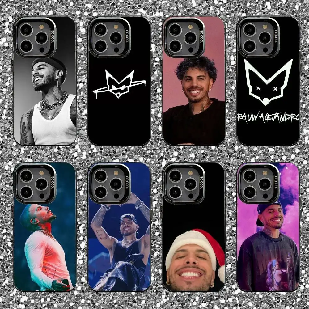 

R-Rauw A-Alejandro Phone Case For iPhone 16,15,14,13,12,11,Pro,XS,Max,Plus,Mini,SE Black Candy Matte Shockproof Cover
