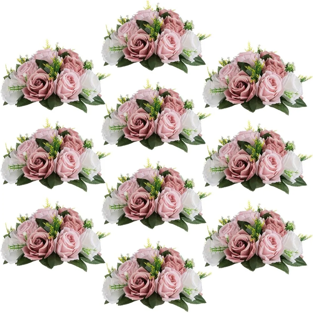 Flower Centerpieces for Wedding - Artificial Floral Arrangement Center Piece Decorations Flores Artificiales Para Decoracion