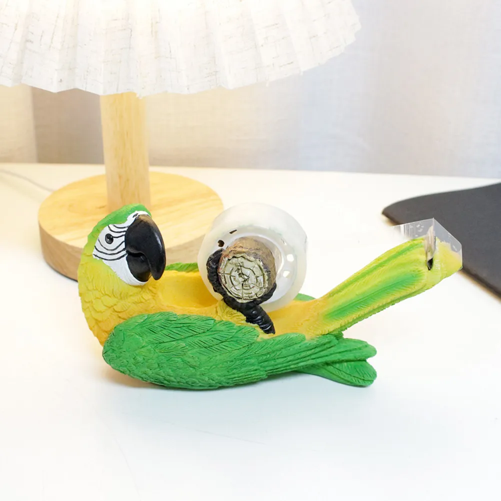 

Диспенсер для скотча в форме попугая, 1 шт., милый мультяшный дизайн, большой объем, настольный держатель для офиса, дома, школы, рабочего места, из смолы