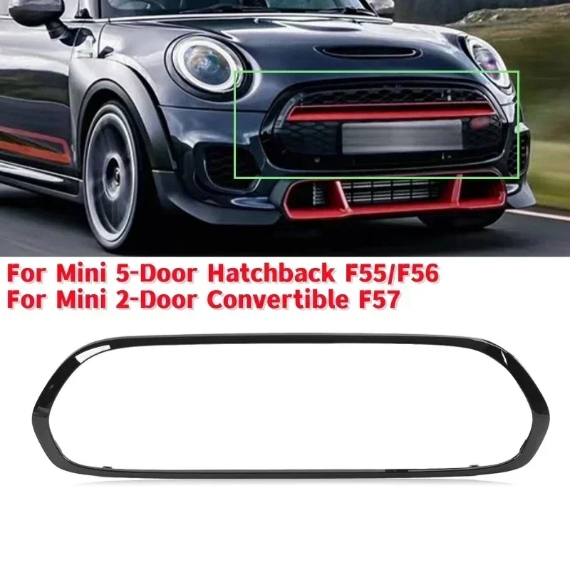 

1Pcs Car Front Bumper Grille Surround Cover Trims For Mini 5-Door Hatchback F55/F56 14-21/Mini 2-Door Convertible F57 16-21