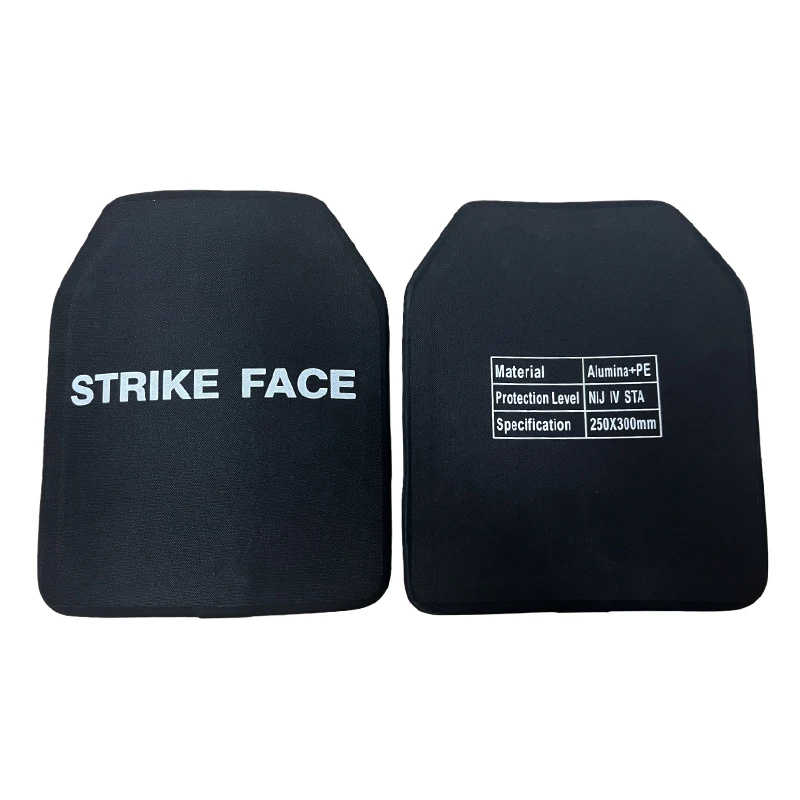 NIJ IIII UHMWPE+alumina Ceramic Composite Ballistic Bulletproof Plate Tactical Combat Independent Bulletproof Armor Panel