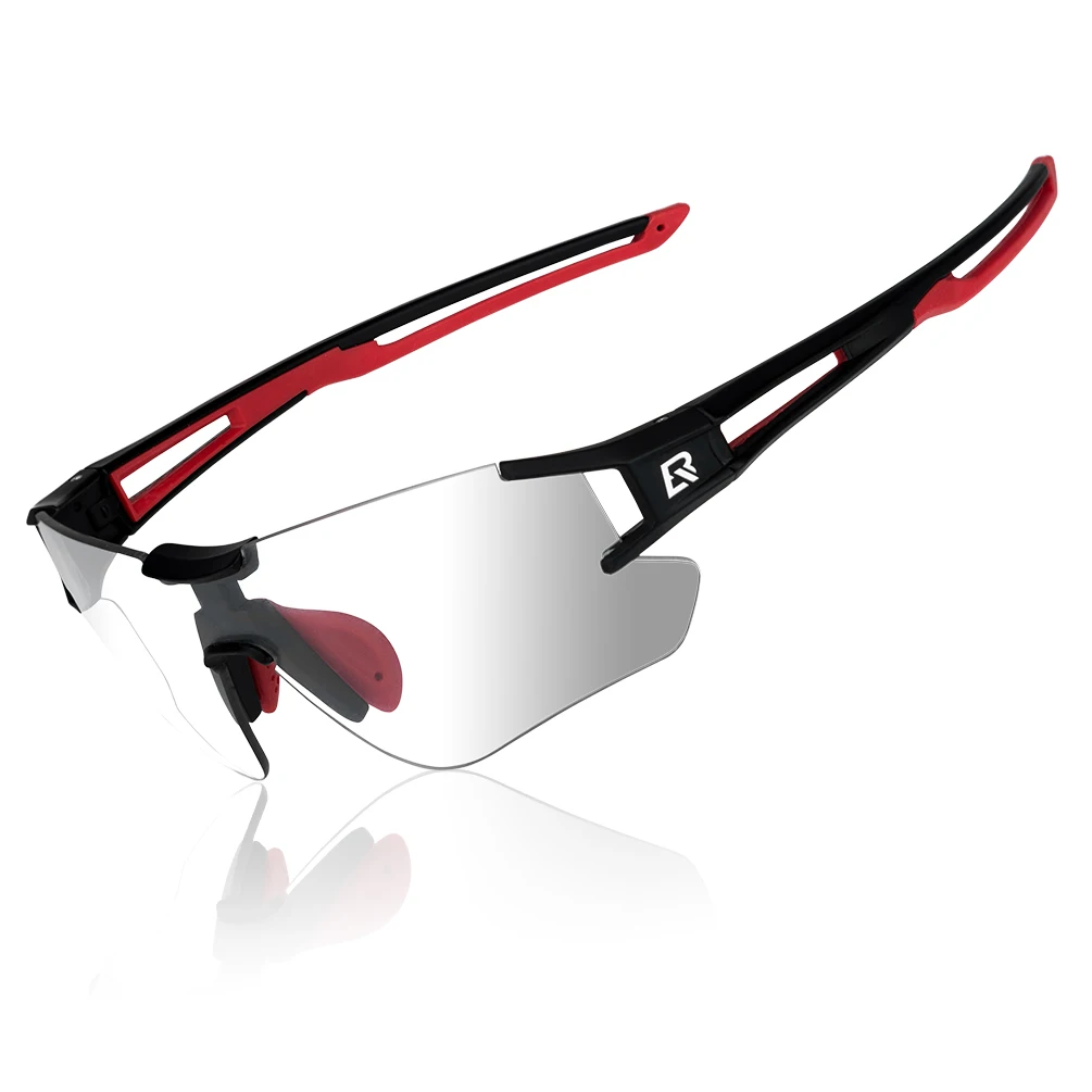 ROCKBROS Fahrradbrille leichte photochrome Brille UV400-Schutz Sonnenbrille für Herren und Damen Outdoor-Sport Fahrradbrille