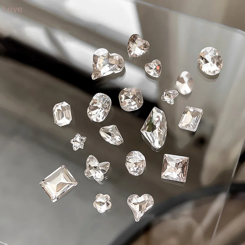 5 قطعة الماس الكريستال الفاخرة كومة التدريبات مسمار الفن حجر الراين ثلاثية الأبعاد لتقوم بها بنفسك مكدسة الحفر مجوهرات السحر مانيكير اكسسوارات الديكور #4
