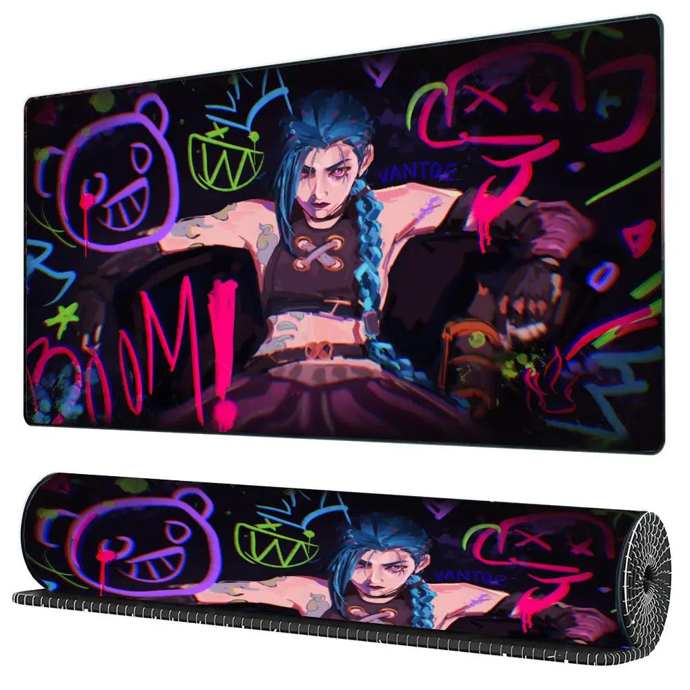 

Anime game graffiti Mouse Pad Large Computer Office Game Table Mats XXL Rubber Anti-slip Gaming Keyboard Mousepads Long Desk Pad