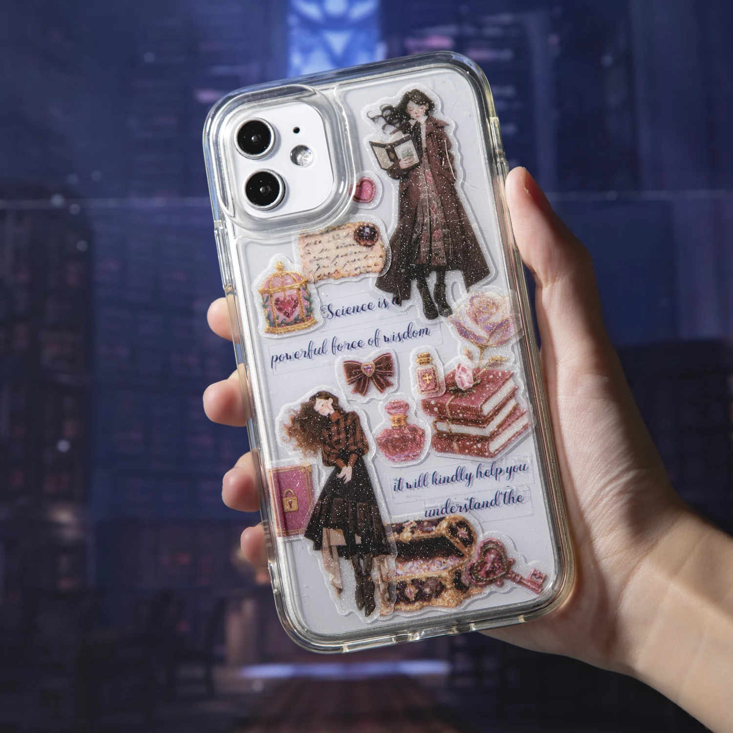 50 مللي متر * 200 سنتيمتر ماجيك وعد سلسلة خمر زهرة شخصية المشهد PET الشريط الإبداعية DIY بها بنفسك مجلة المواد كلية القرطاسية #5