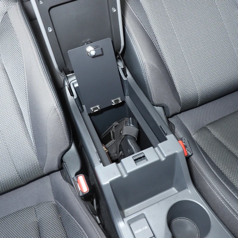 For Subaru Crosstrek 2024+ Aluminum alloy Black Car Armrest Storage Privacy Password Lock Security Safe Box Interior Accessories