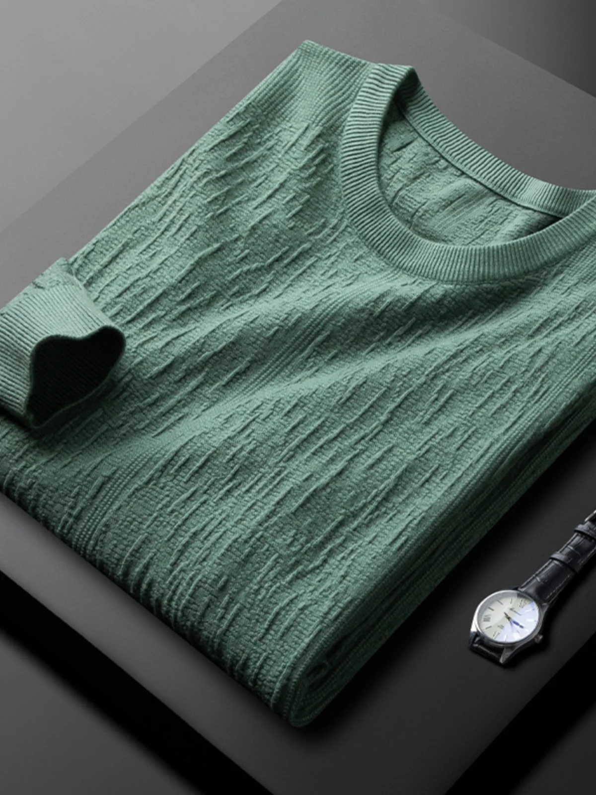 

Slim Fit Knitted Sweater for Men Casual Inner Wear Autumn Winter New Sle Trendy Brand Youth Leisure European Sle Outerwear