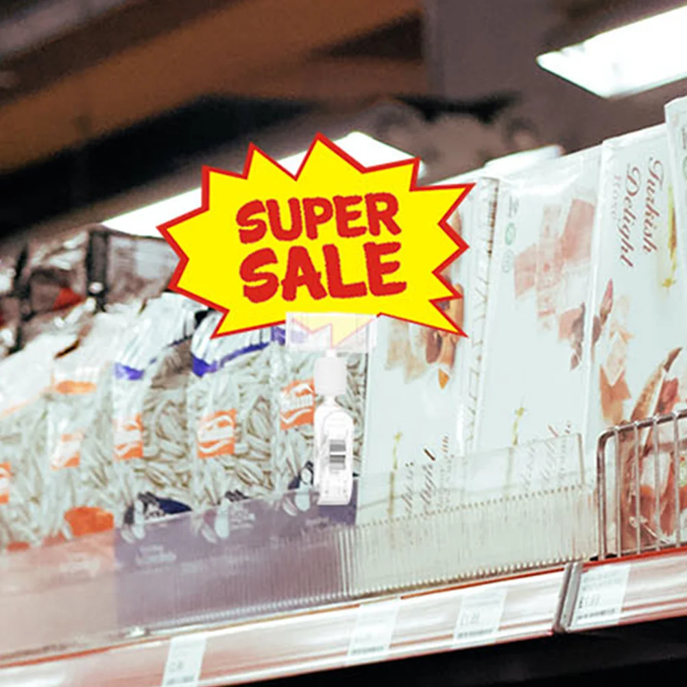 

25Pcs Sign Holder Clip Price Tag Clip Adjustable Retail Sign Display Merchandise Label Holder for Supermarket Fruit Shop