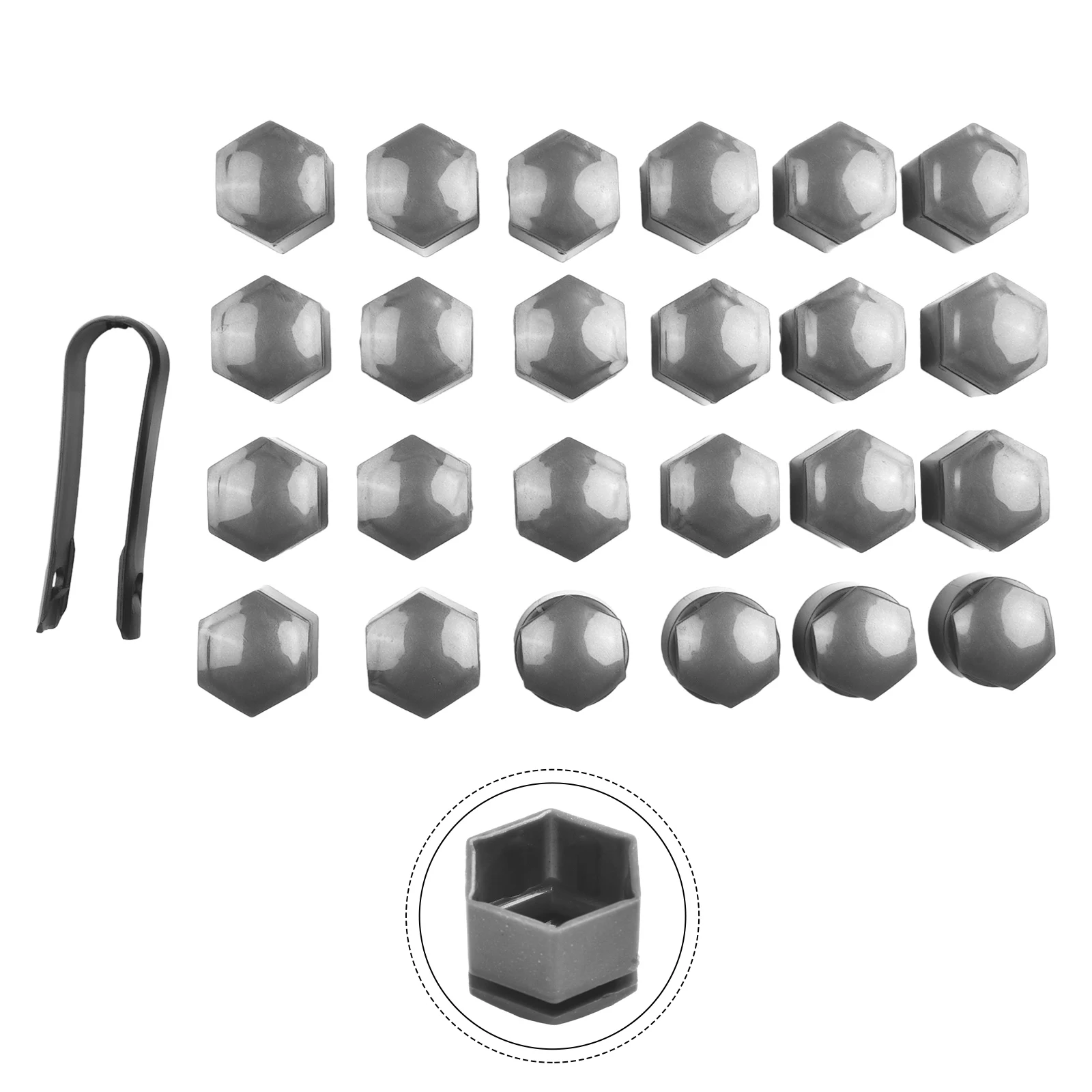 휠 타이어 너트 커버, 자동차 부품 교체, 유용한 신제품, 22mm, 24 개