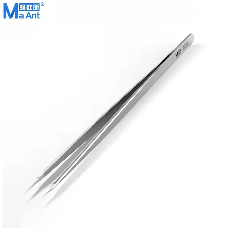 MaAnt 0.07mm Pointed Tweezers Non-magnetic Stainless Steel Precision Forceps For Phone Motherboard IC CPU Repair Tools