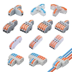 Universal Compact Wiring Cable Connector 1 in Multiple Out Fast Wire Connectors Push-in Terminal Block 1 Pc 5/10 Pcs