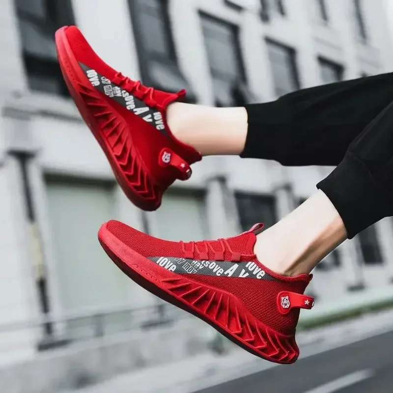 Breathable Air Mesh Casual Sports Shoes 2026 Spring and Autumn Soft Soled Running Shoes Coconut Fashionable Men's Woven Shoes image 4