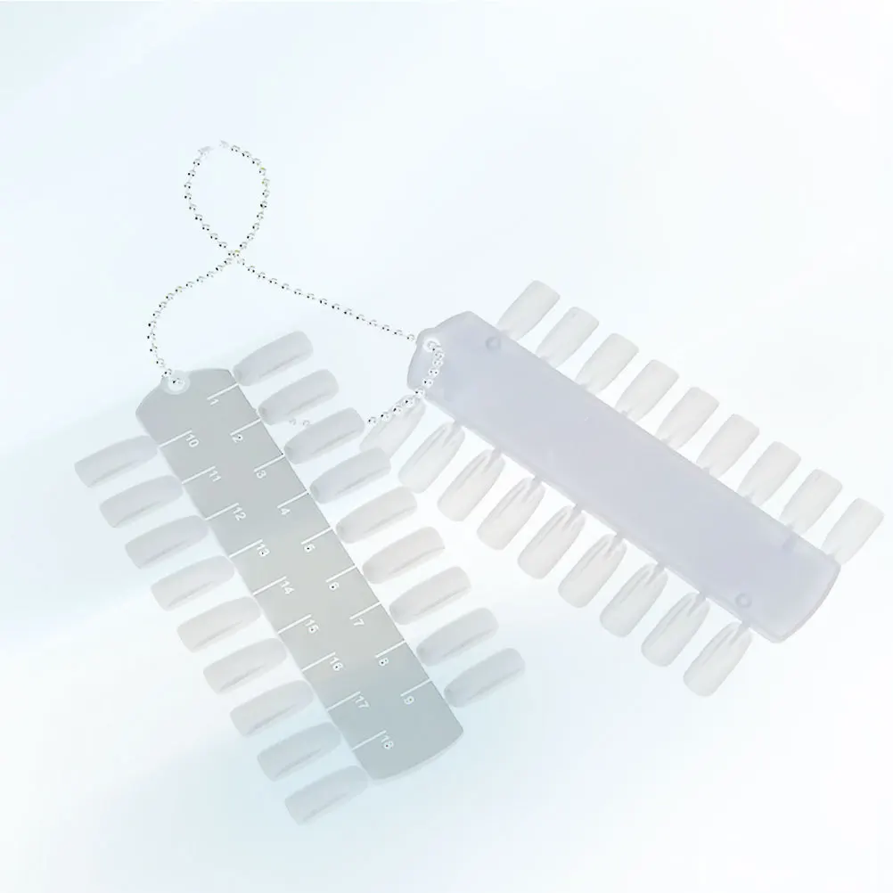 

2Pcs 36 Color Nail Polish Display Board Portable False Nails Tips for Home and Professional Use Nail Polish Display Board