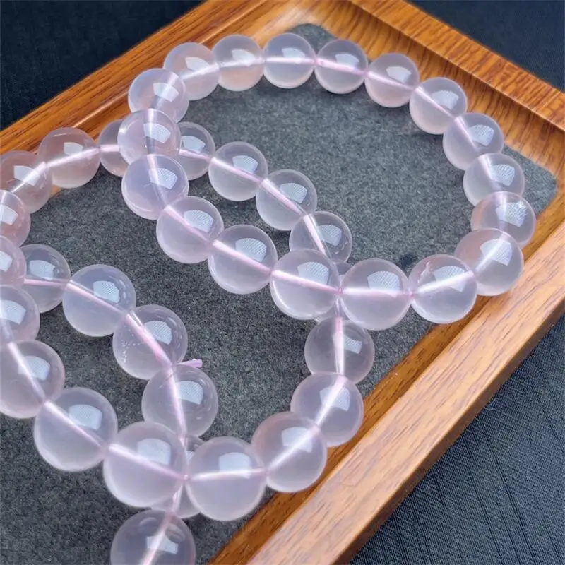 

10MM Natural Starlight Rose Quartz Bracelet Wealth Beads Crystal Quartz Fashion Jewelry For Women Gifts 1pcs