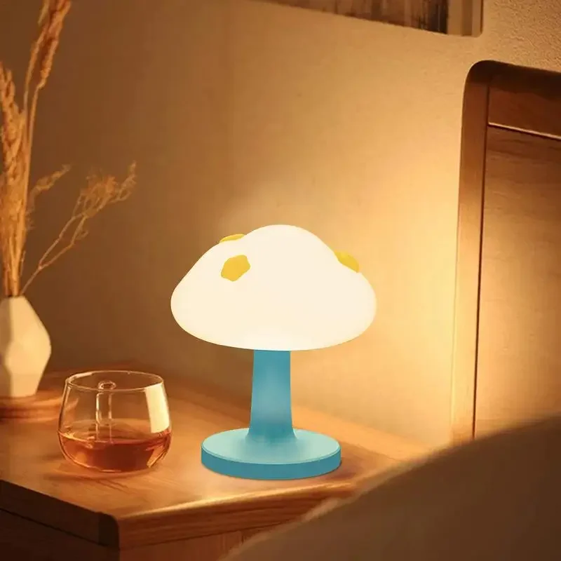 LED Cloud Touch Lamp 3 Light Effects Night Light Bedroom Decorative Lamp Bedside Lamp Sleep Ambiance Light Birthday/Holiday Gift