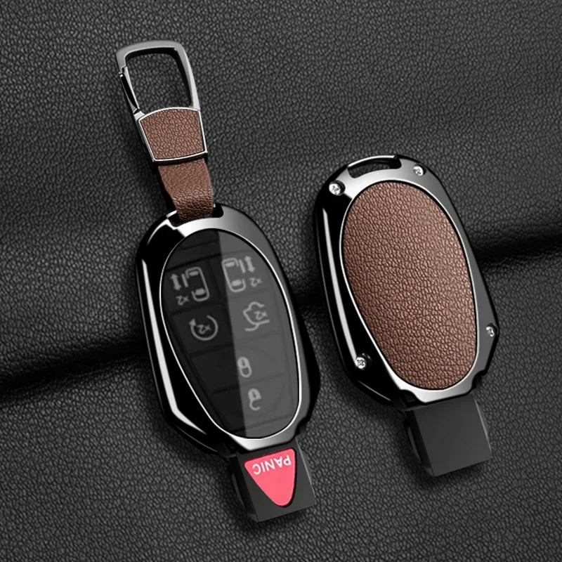 Autoschlüssel-Hülle mit Kette für Jeep Commander, Dodge Grand Caravan, Chrysler Grand Voyager, Town Country, Chrysler 300C – Detail 4