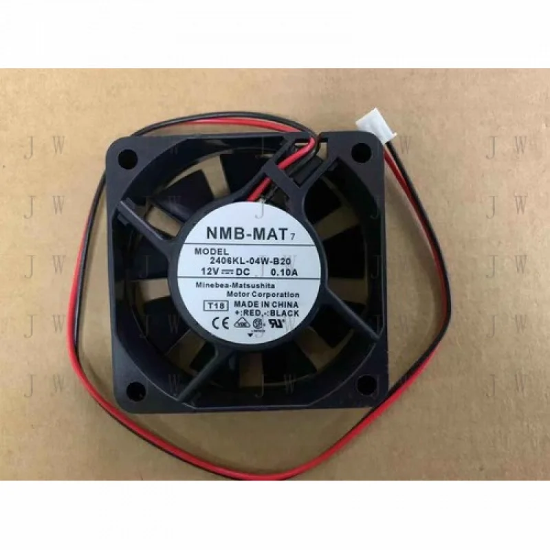 DDJ  1PC FOR NMB-MAT 2406KL-04W-B20 6CM 12V 0.10A 2-wire silent cooling fan