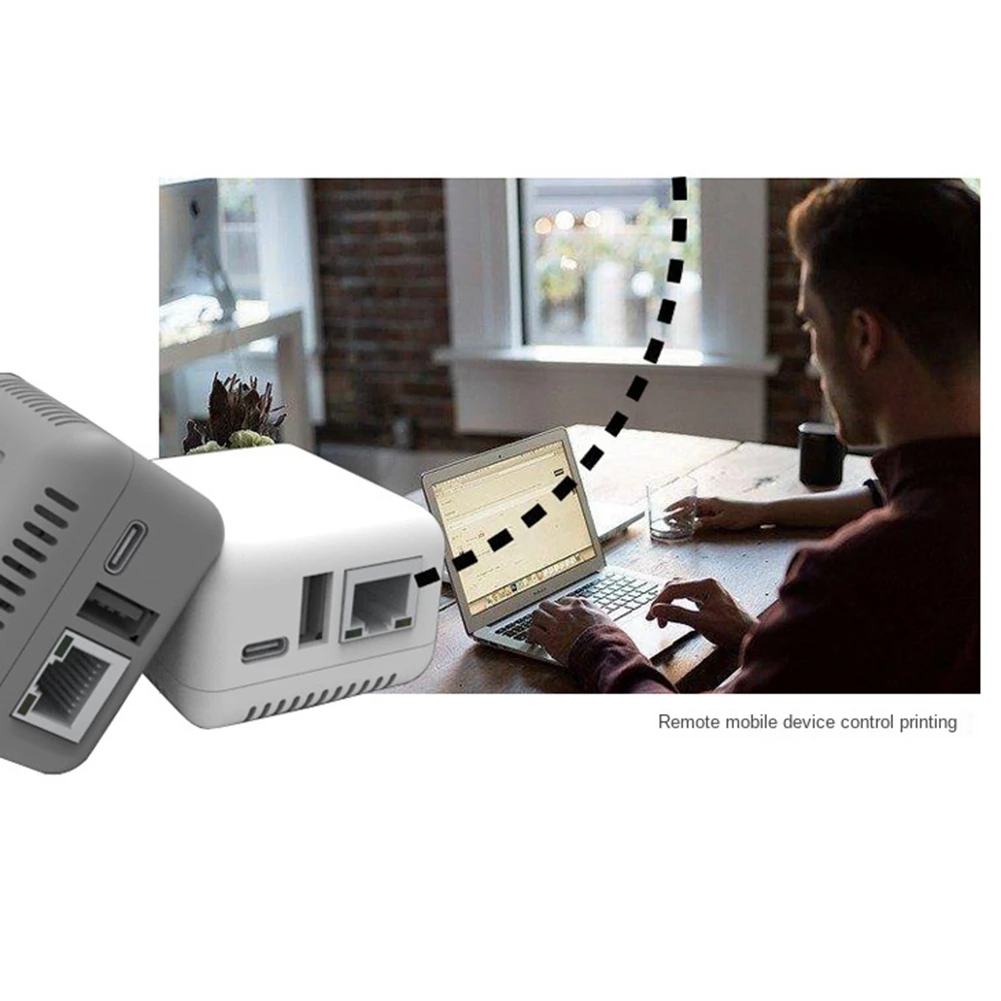 Mini Np330 Netwerk Usb 2.0 Printserver (Netwerkversie)