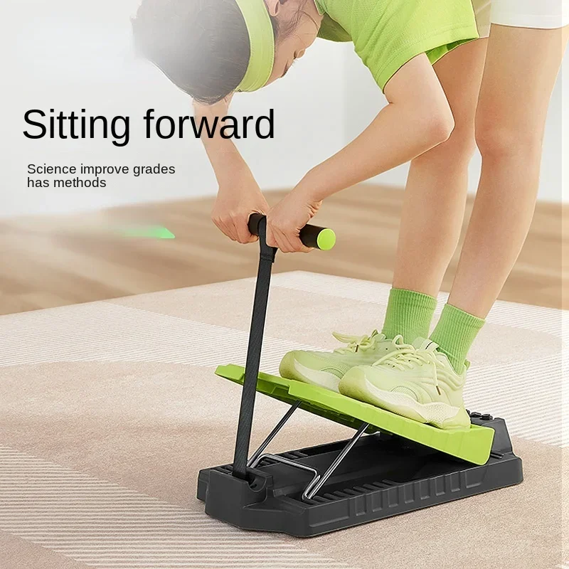 Sports, sitting position, forward flexion assist, stretching trainer, stretching board, inclined pedal fitness equipment