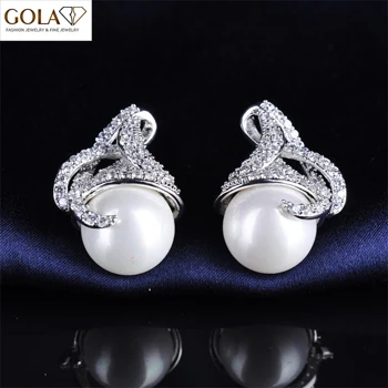 GAOLA Fashion Latest Design Imitation Pearls Stud Earring Flower Earings Fashion JewelryGLE4376