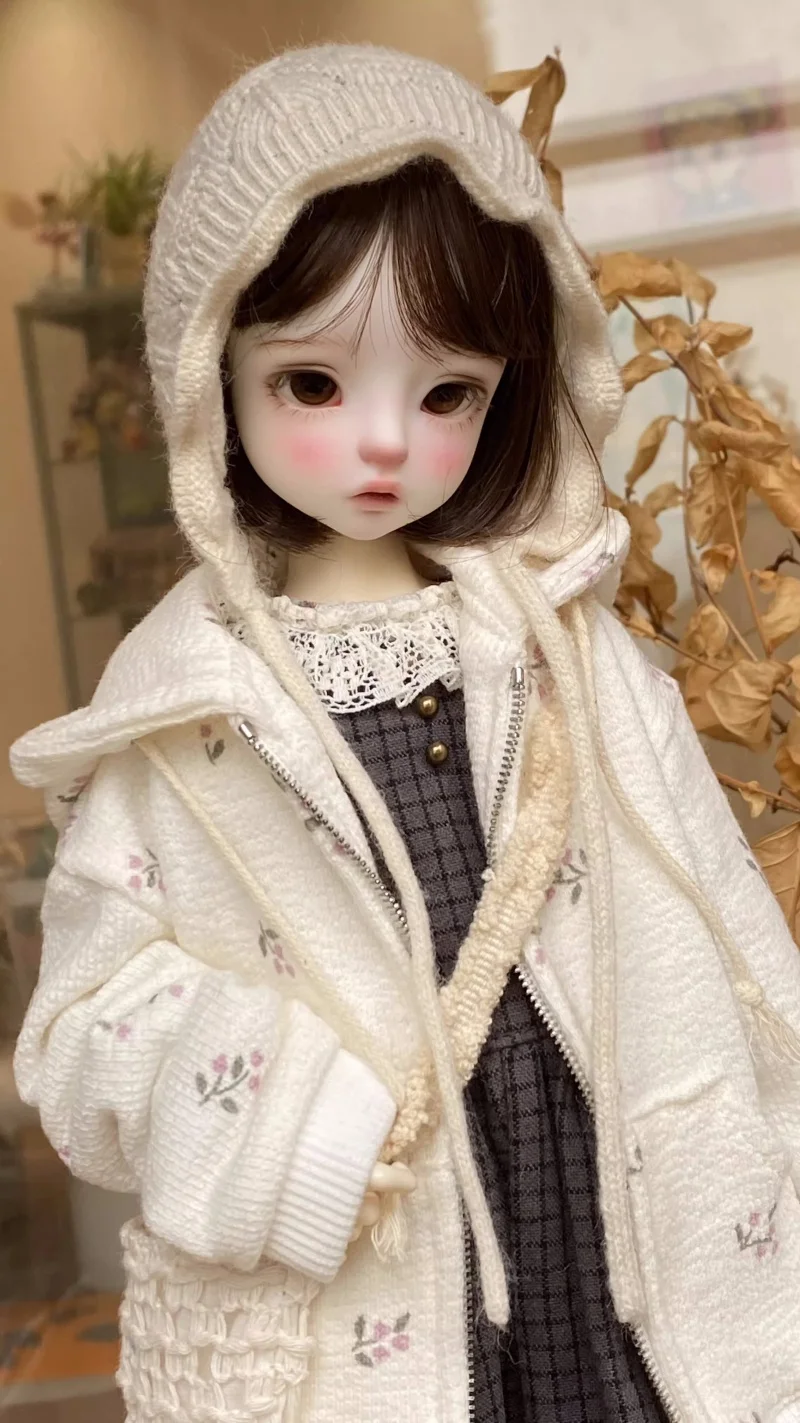 

Одежда для кукол bjd подходит для зимней вязаной шерстяной шапки размером 1/6/1/4 Blythe, аксессуары для кукол