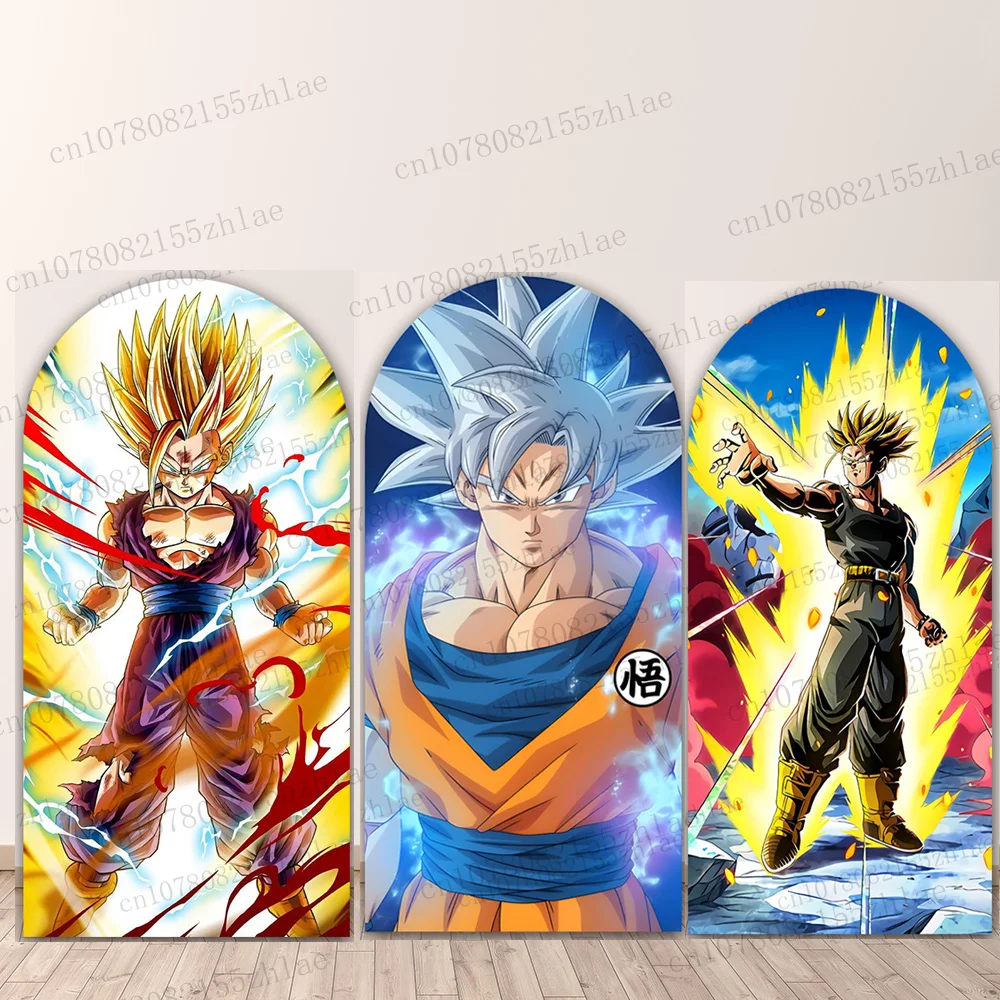 Dragon Ball Arch Photography Backdrop Birthday Party Photo Background Cartoon Photography Backdrop